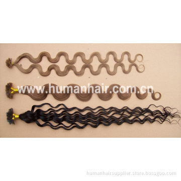 Virgin Indian Hair Keratin Hair Extensions